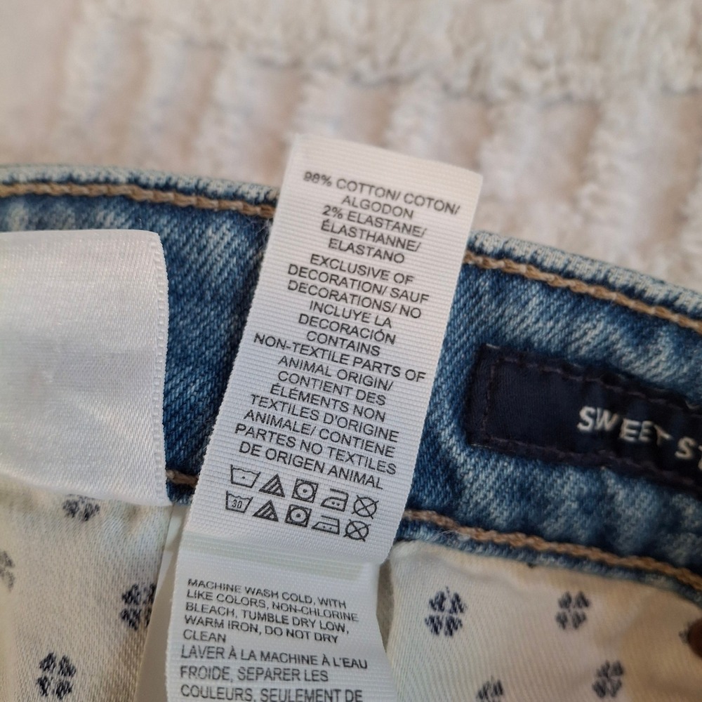 Lucky Brand Sweet Straight‎ Ankle Jeans Womens 8/29 Light Wash Italian Denim NWT - Picture 9 of 11